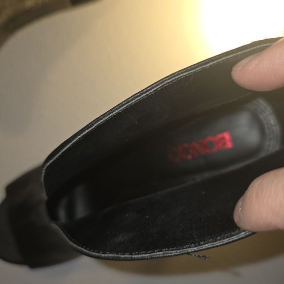 Black open toe high heels - Picture 5 of 6